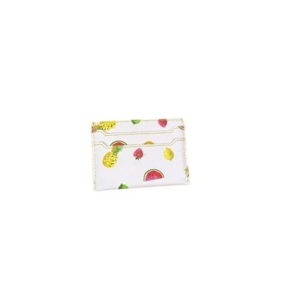 J Crew Cardholder Wallet Colorful Fruit Salad - Small - Preppy - Summer